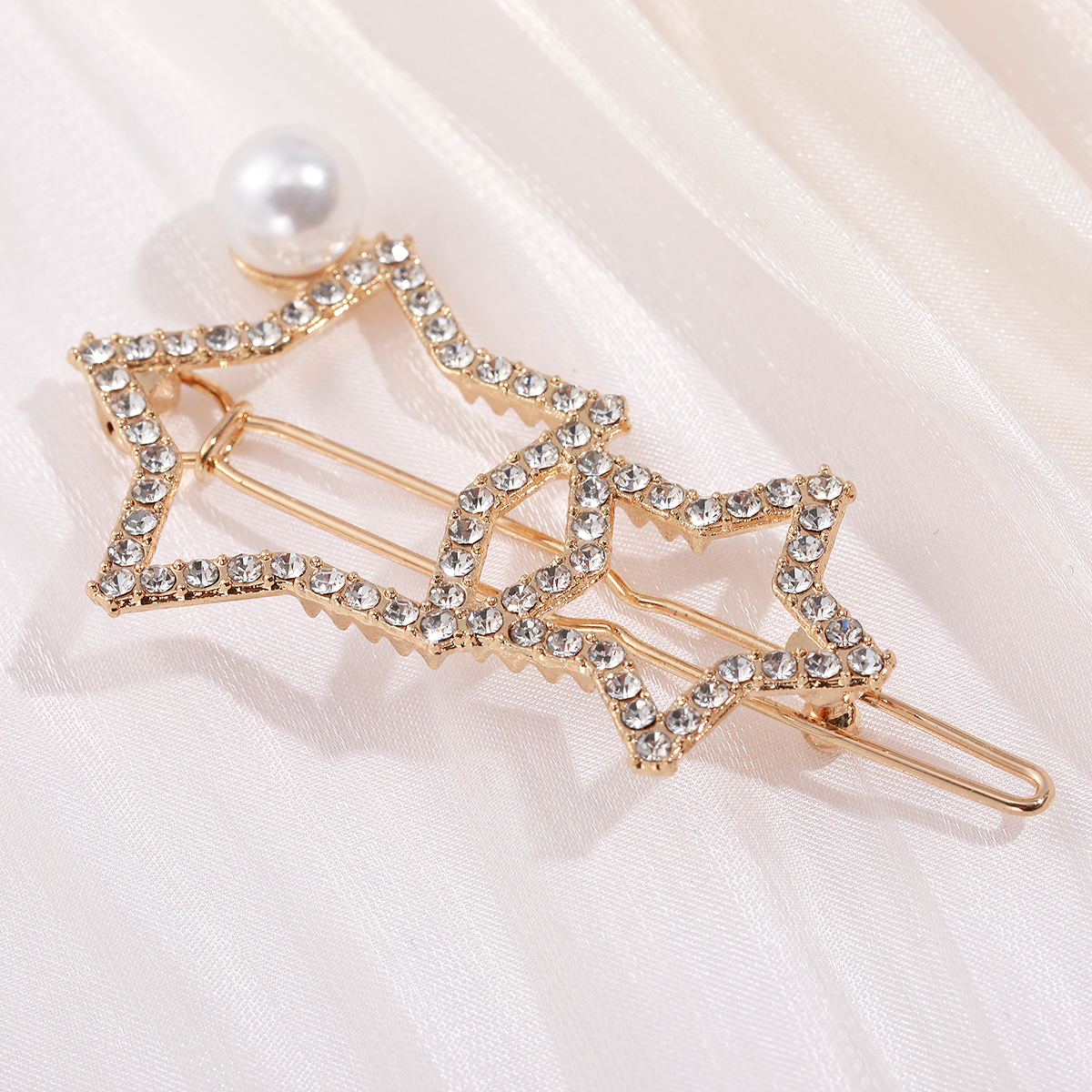 Shining Exquisite Hollow Star Shape Fashion Ladies Hairpin Accessories display picture 1