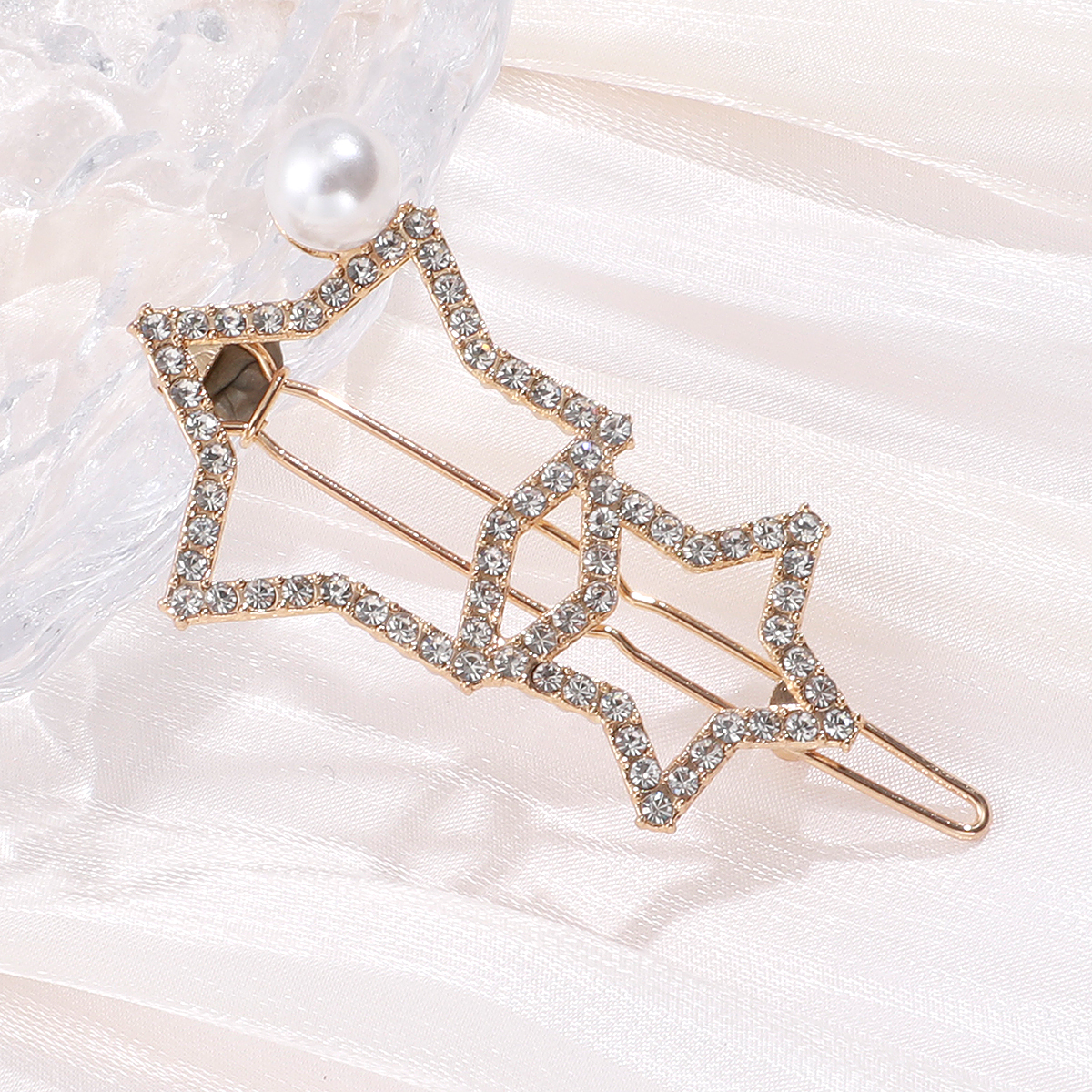 Shining Exquisite Hollow Star Shape Fashion Ladies Hairpin Accessories display picture 5