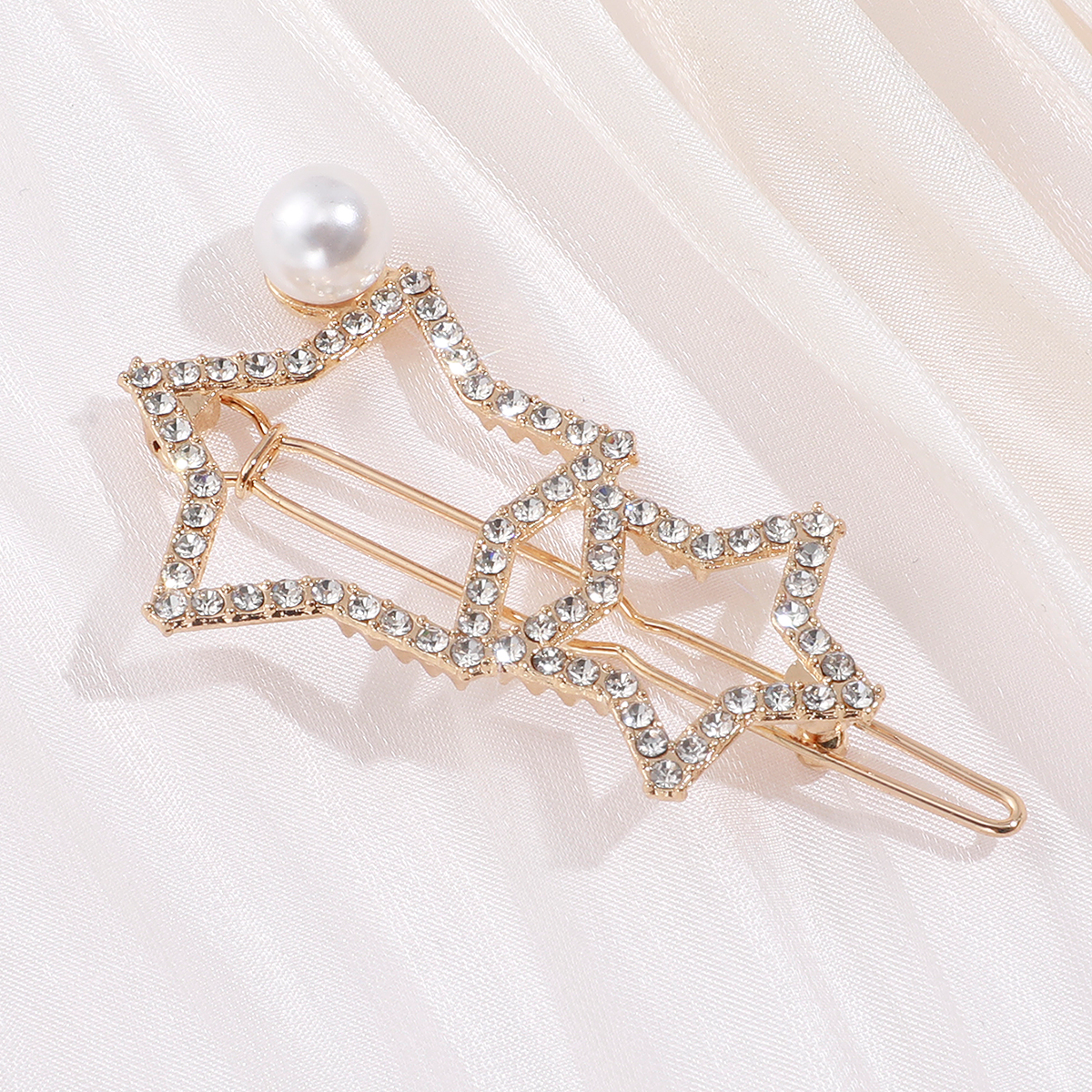 Shining Exquisite Hollow Star Shape Fashion Ladies Hairpin Accessories display picture 6