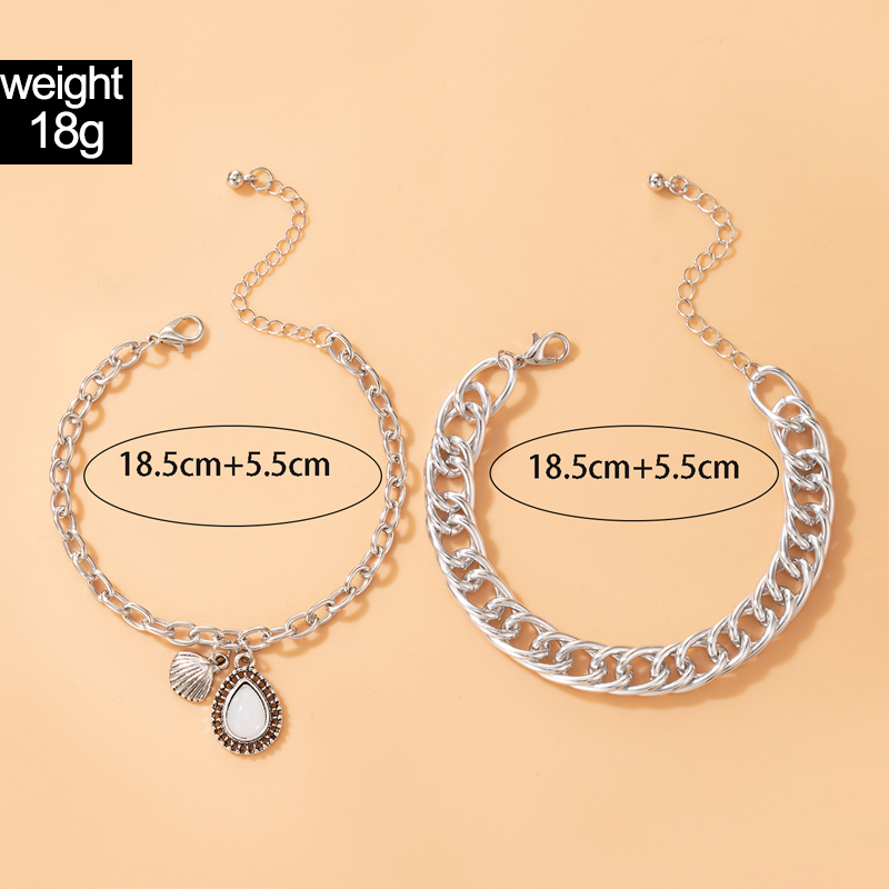 Ethinic Retro Imitation Gemstone Inlaid Multi-layer Couple Friendship Bracelet display picture 1