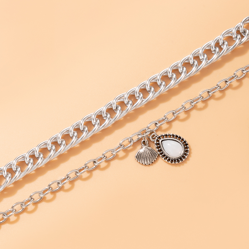 Ethinic Retro Imitation Gemstone Inlaid Multi-layer Couple Friendship Bracelet display picture 4