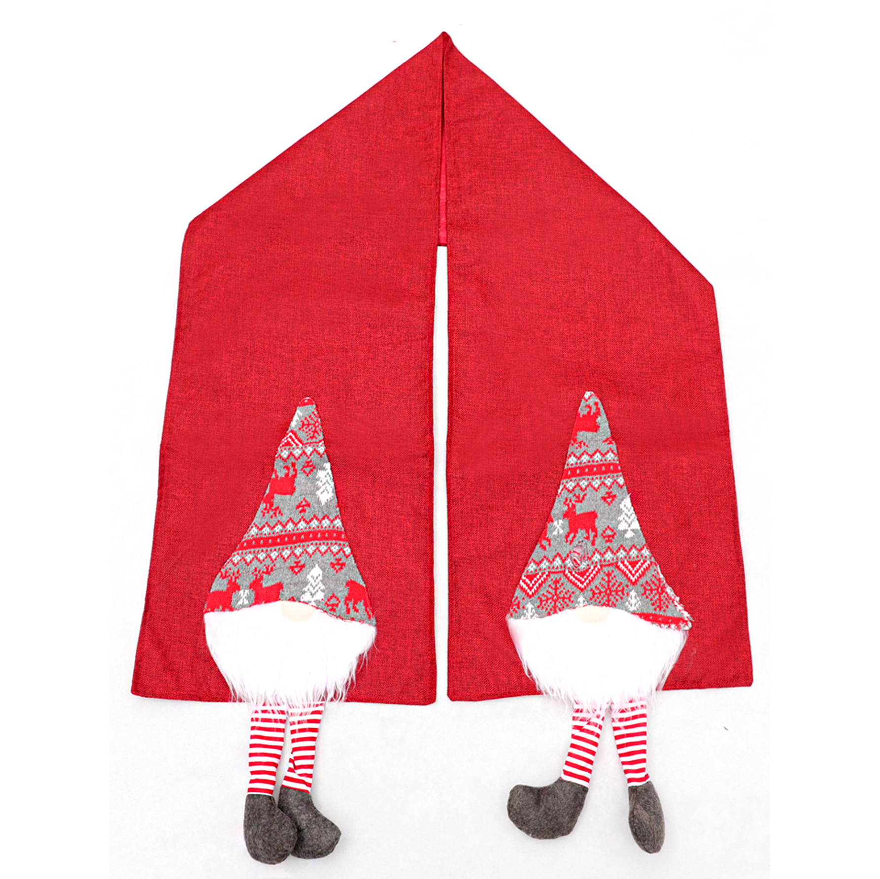 Christmas Decoration Faceless Doll Rudolph Dining Table Cloth Red display picture 5