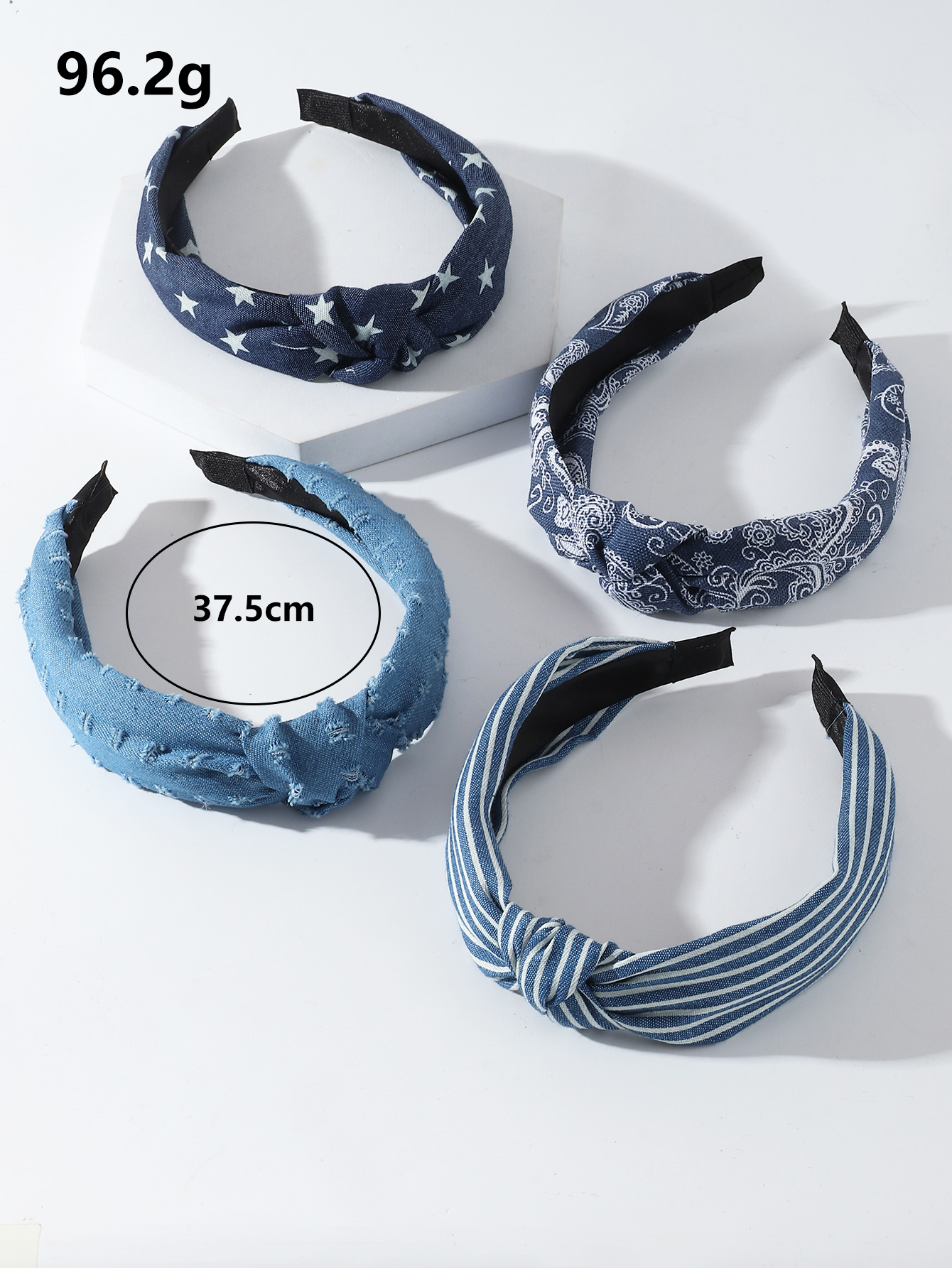 European And American New Wide-brimmed Fabric Hair Accessories Knotted Headband display picture 4