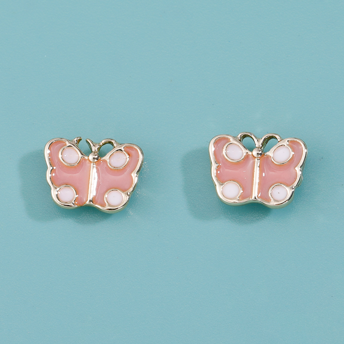 Belles Boucles D&#39;oreilles Exquises En Forme De Papillon Rose Accessoires De Mode Pour Dames display picture 2