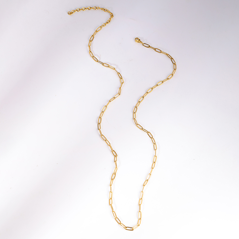 Temperament Personality Chain Twist Chain Titanium Steel Necklace Wholesale display picture 3