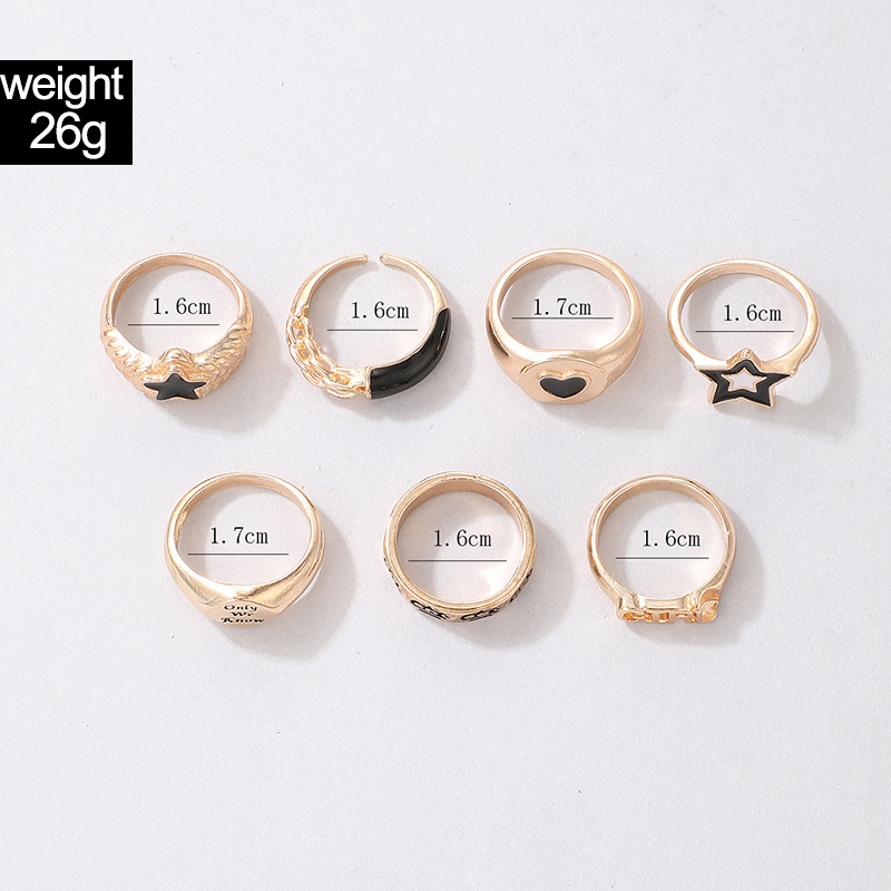 Retro Simple Circle Resin Fashion Popular Color Lady Joint Ring display picture 33