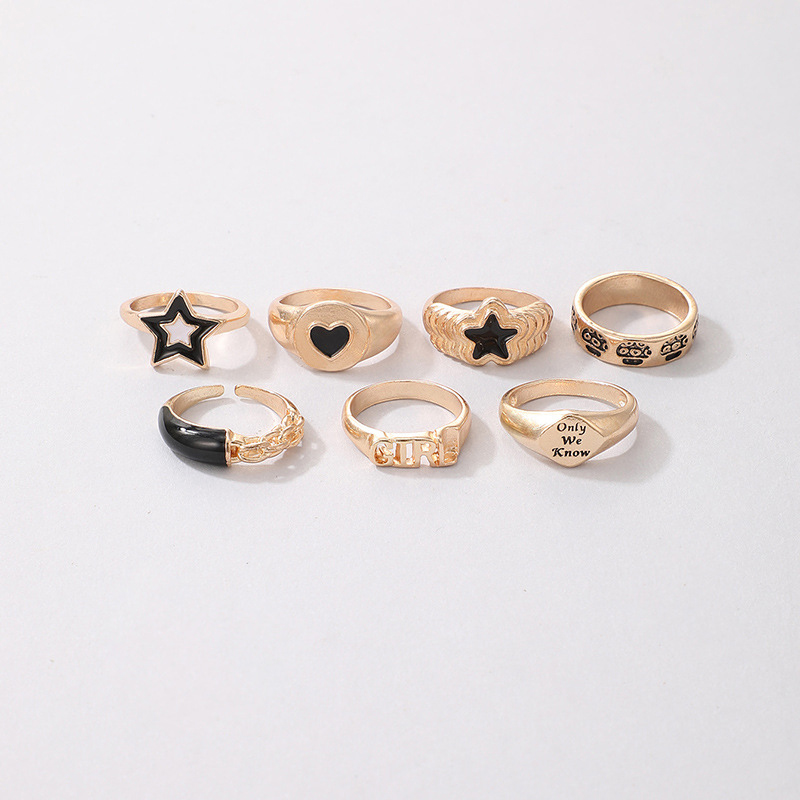 Retro Simple Circle Resin Fashion Popular Color Lady Joint Ring display picture 34