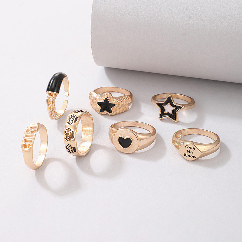 Retro Simple Circle Resin Fashion Popular Color Lady Joint Ring display picture 36