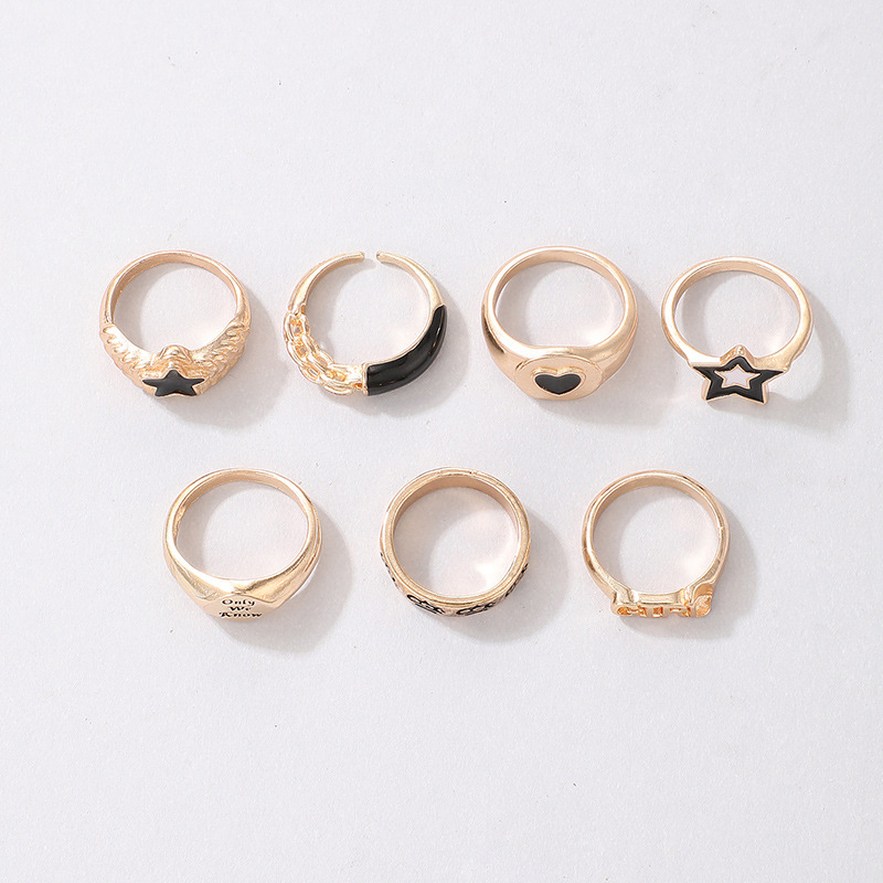 Retro Simple Circle Resin Fashion Popular Color Lady Joint Ring display picture 37