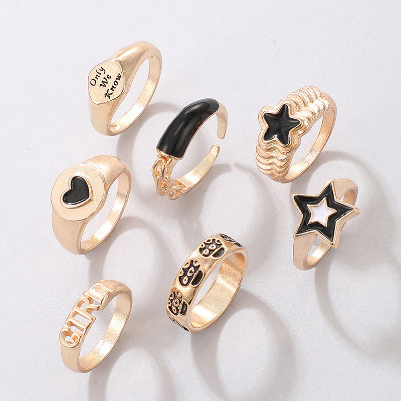 Retro Simple Circle Resin Fashion Popular Color Lady Joint Ring display picture 38