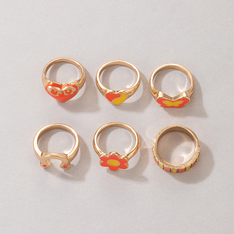 Retro Simple Circle Resin Fashion Popular Color Lady Joint Ring display picture 53