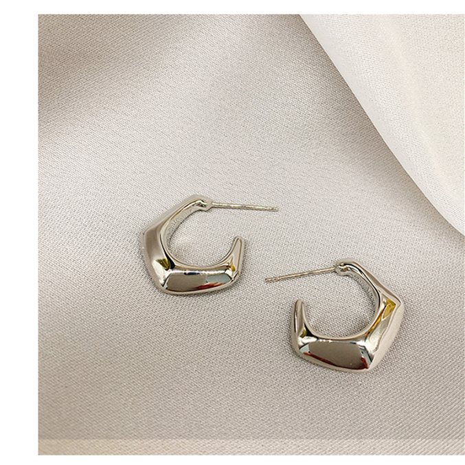 Geometric Earrings 2021 New Trendy Fashion Copper Earrings display picture 6