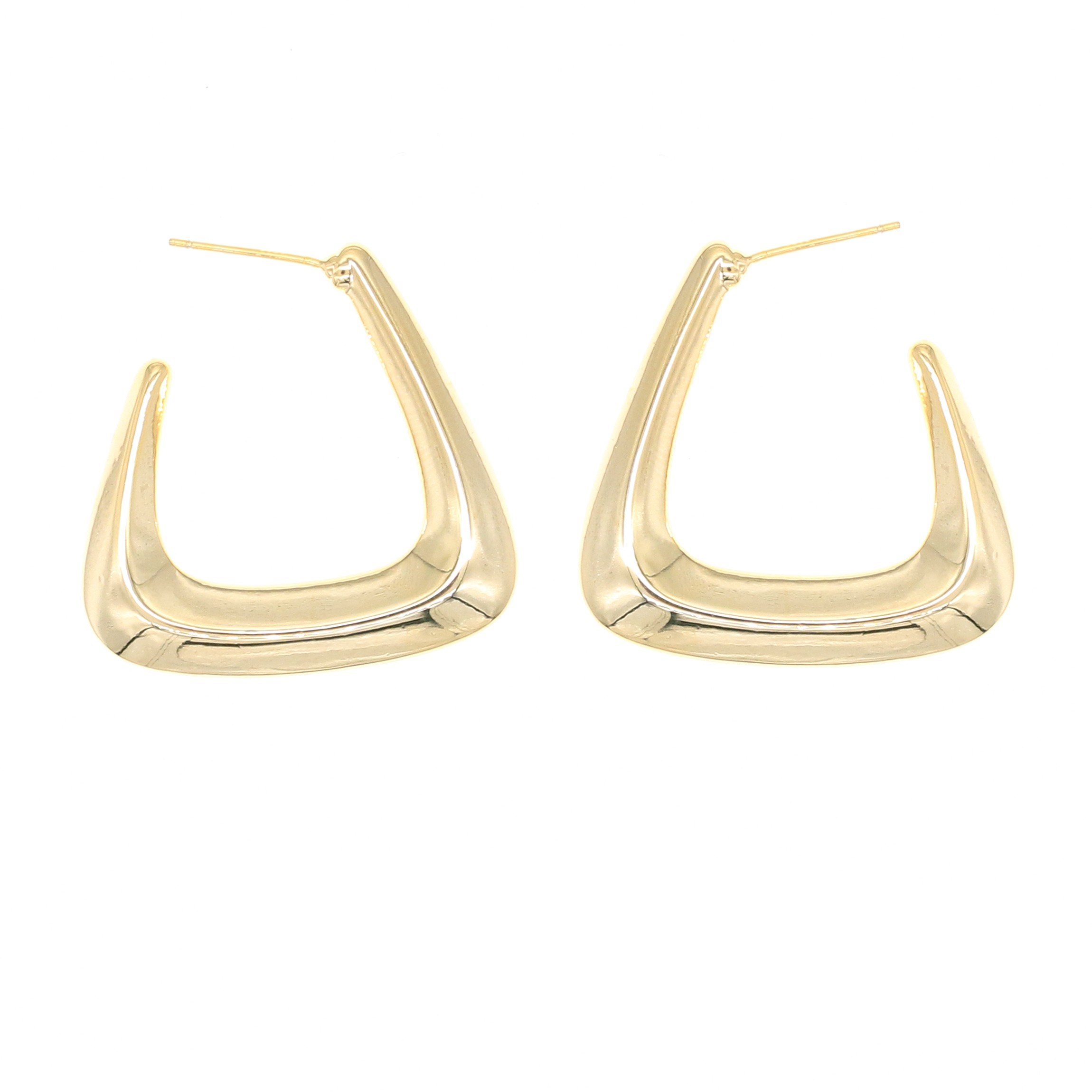 European And American Minimalist Metal Irregular C-shaped Niche Personality Earrings display picture 6