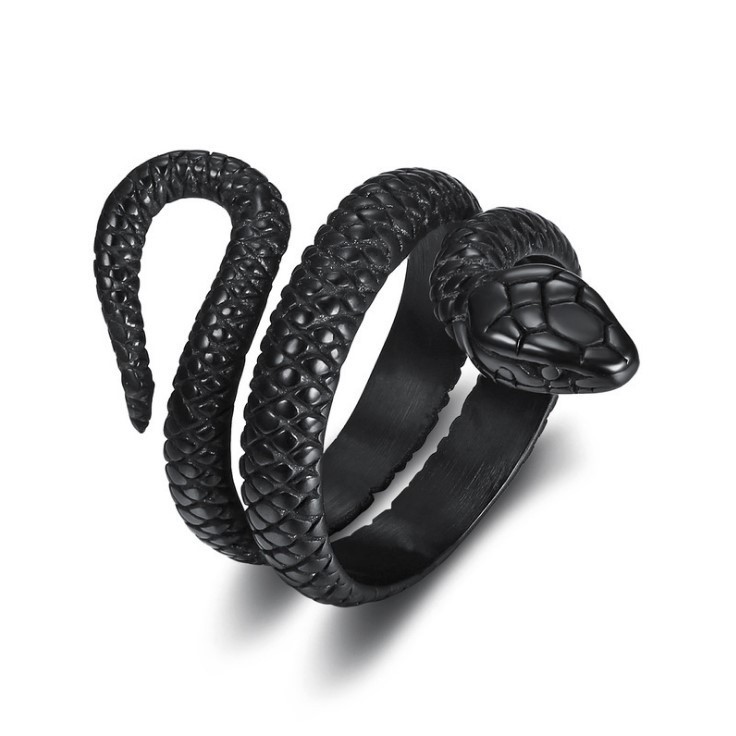 Metal Black Wrapped Animal Rings Alloy Ring display picture 4
