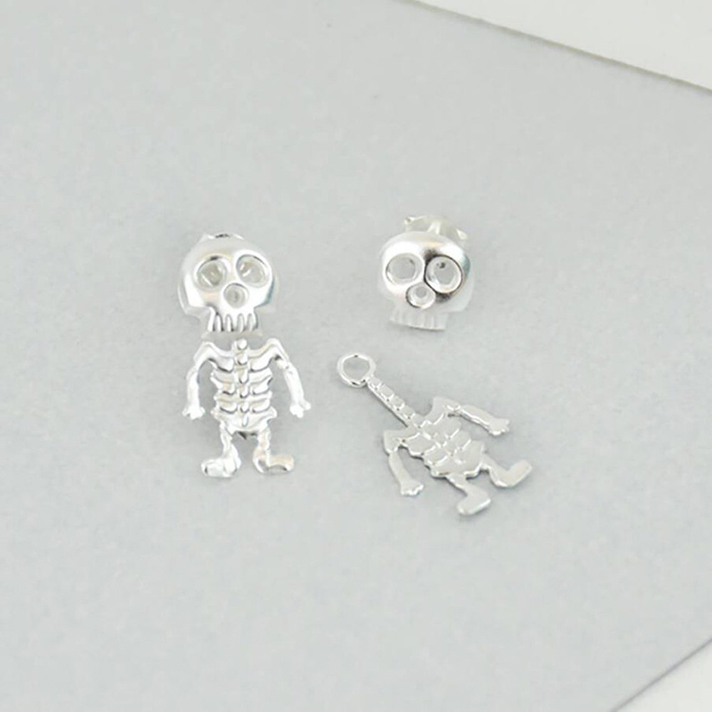 Hip-hop Skeleton Skull Alloy Plating Women's Ear Studs display picture 1