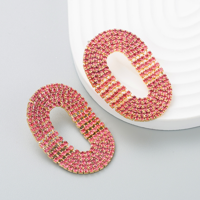 Fashion Diamond Geometric Chain Earrings Simple Earrings display picture 4