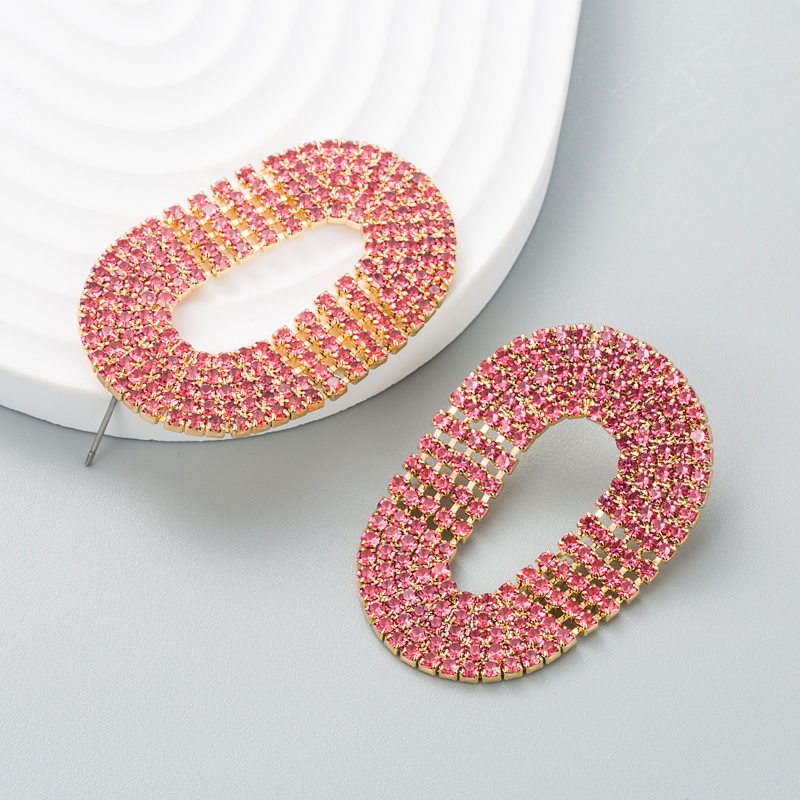 Fashion Diamond Geometric Chain Earrings Simple Earrings display picture 5