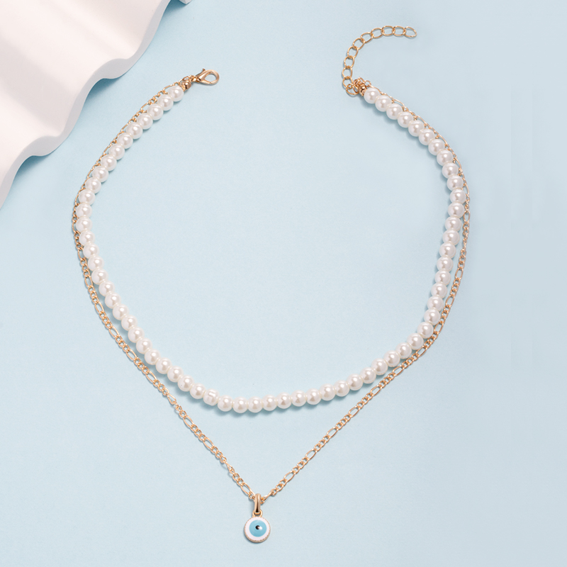 Fashion Imitation Pearl Eye Necklaces display picture 4