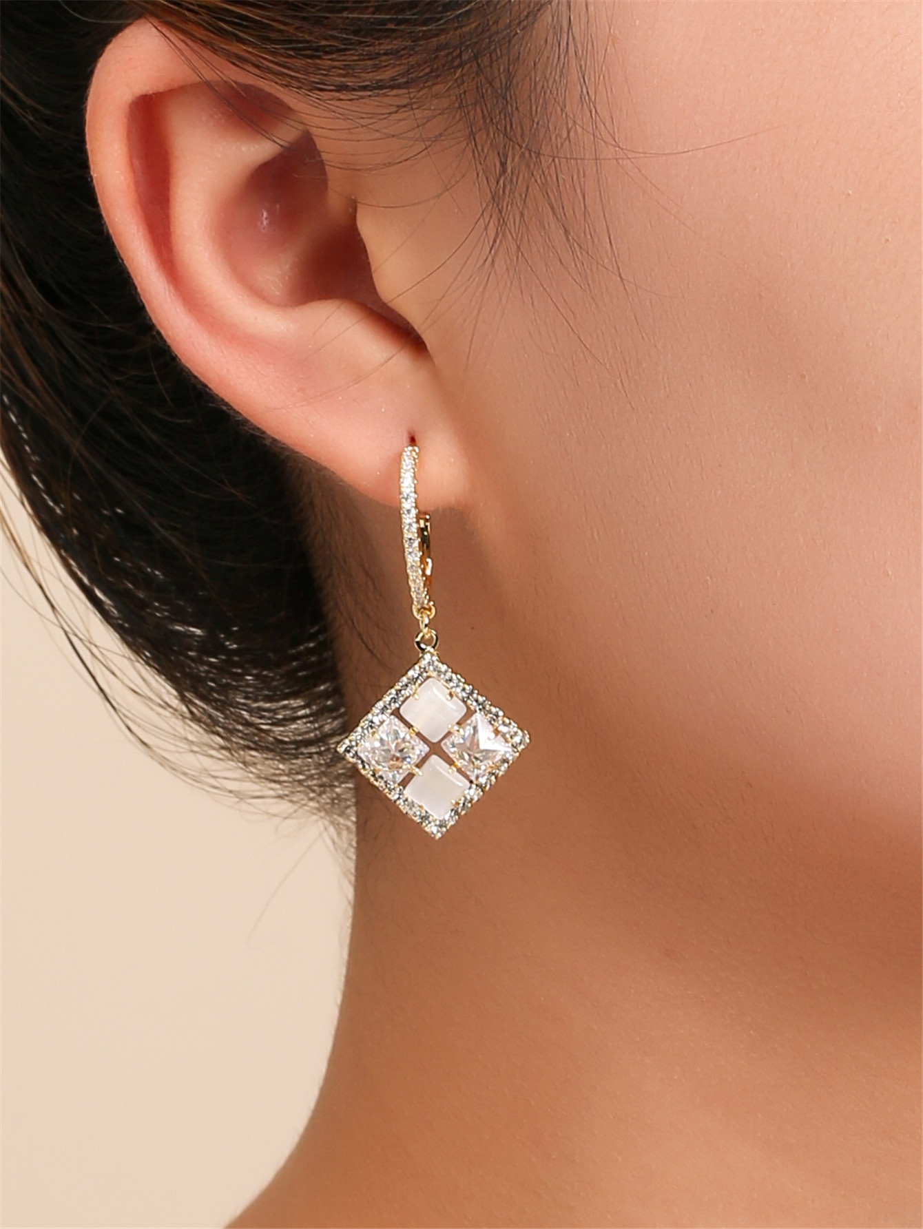 New Fashion Women's Earrings Zircon Pendant Earrings Dress Accessories Wholesale display picture 5