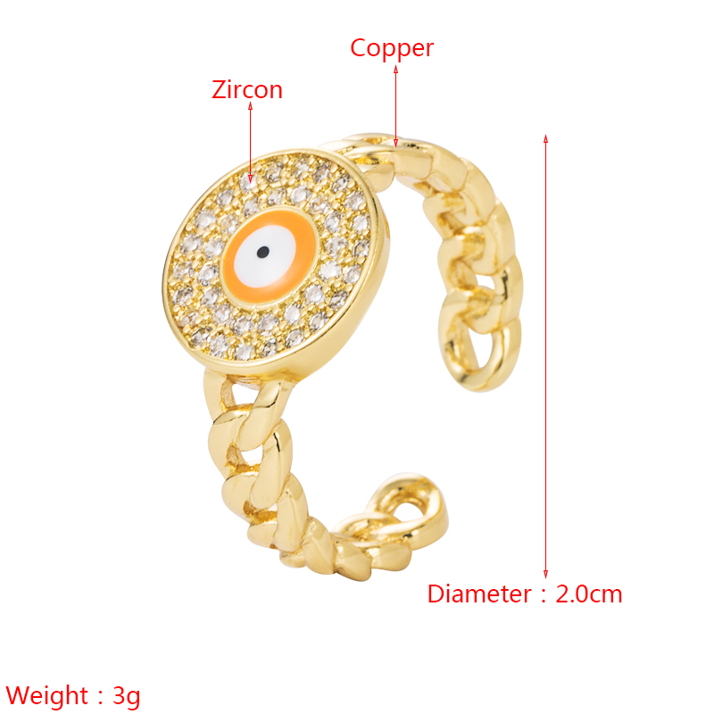 Fashion Copper Micro-set Zircon Geometric Trend Ring Accessories Wholesale display picture 1