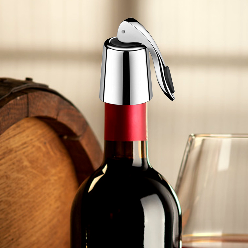 Swan Head Stainless Steel Wine Stopper display picture 2