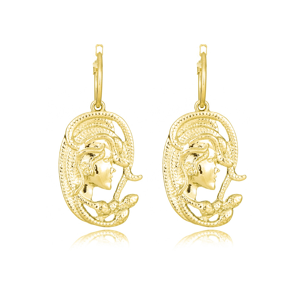 European And American Retro Beauty Snake Element Alloy Earrings Fashion Jewelry display picture 1