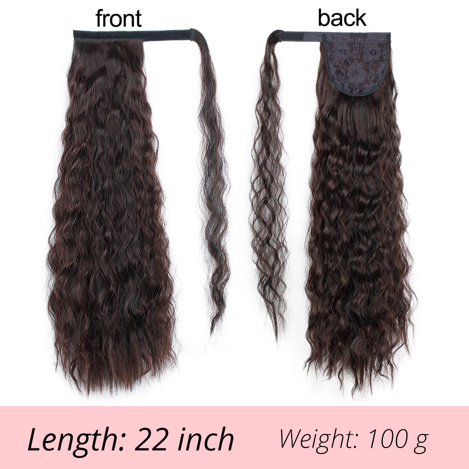 European And American Ladies Long Curly Wigs Chair Extension Piece display picture 7