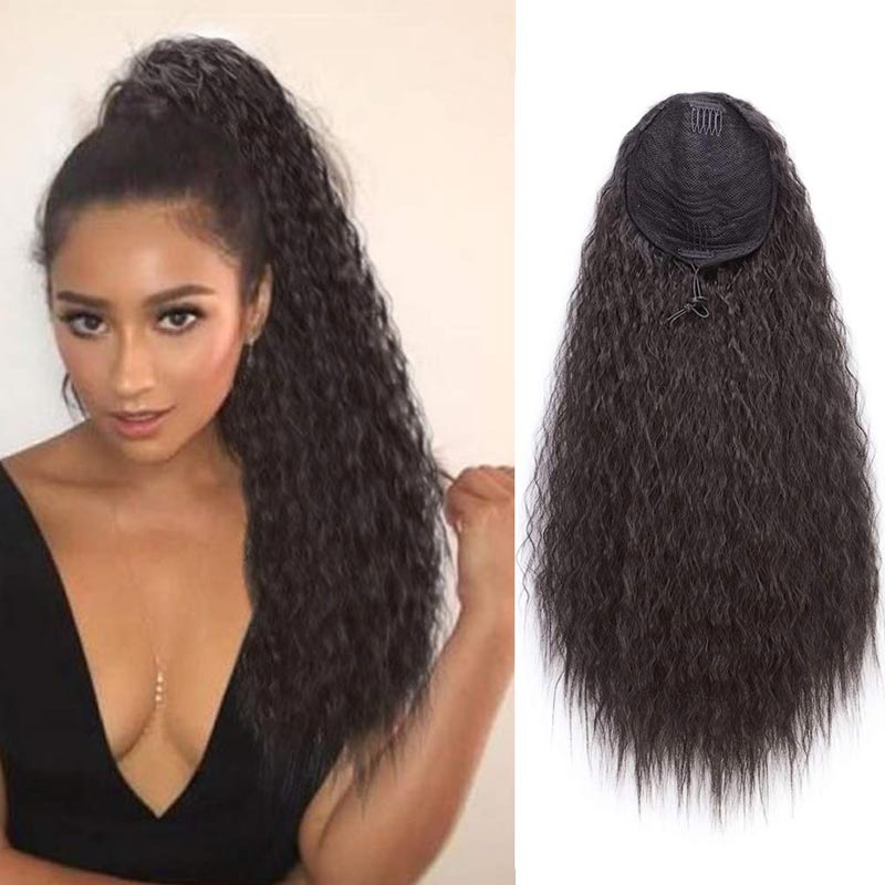 Women's Wigs Drawstring Corn Hot Ponytail Stretch Net Hair Extension Piece display picture 1