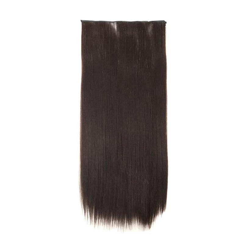 Perruque Pour Femme Cinq Clips Longue Perruque De Cheveux Raides Pièce D&#39;extension De Cheveux display picture 3