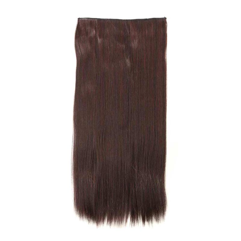 Perruque Pour Femme Cinq Clips Longue Perruque De Cheveux Raides Pièce D&#39;extension De Cheveux display picture 5