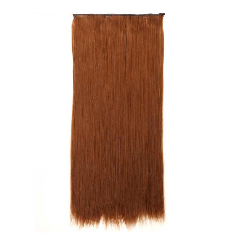 Perruque Pour Femme Cinq Clips Longue Perruque De Cheveux Raides Pièce D&#39;extension De Cheveux display picture 15