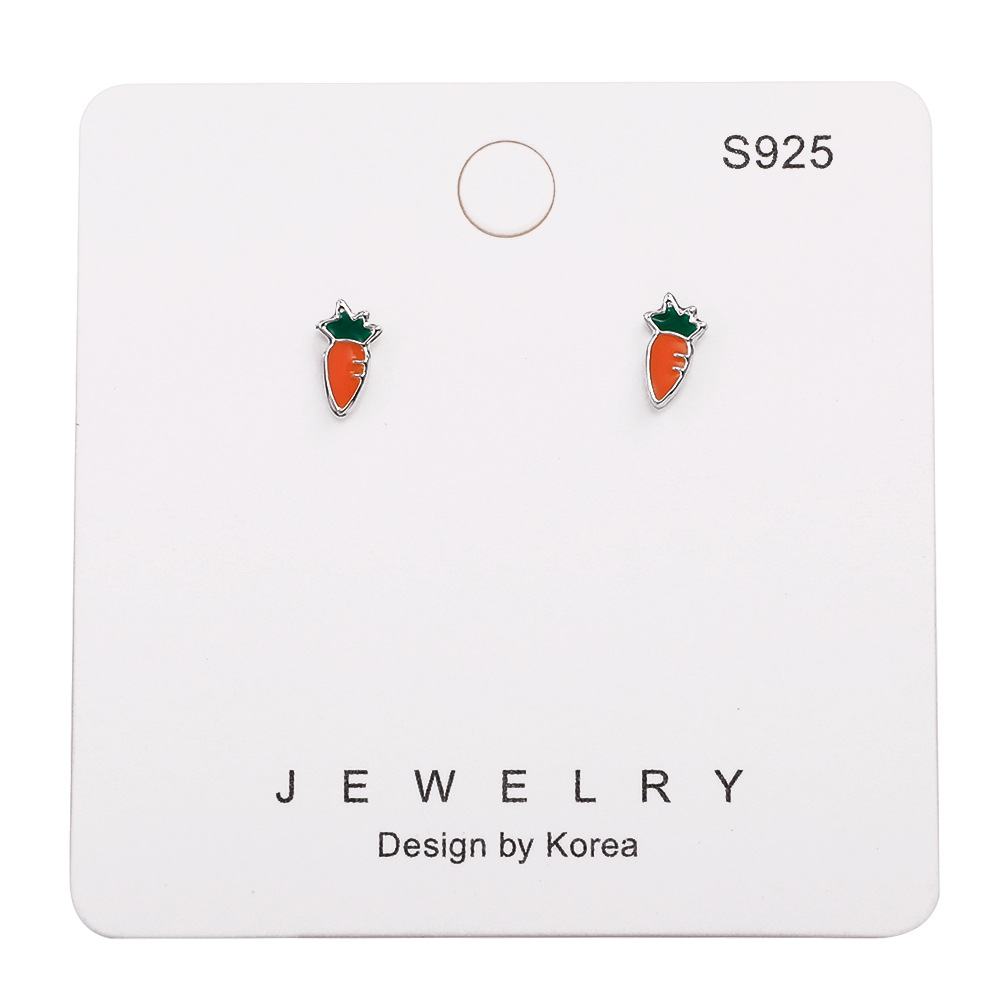 Cute Carrot Shape Earrings Wholesale display picture 1