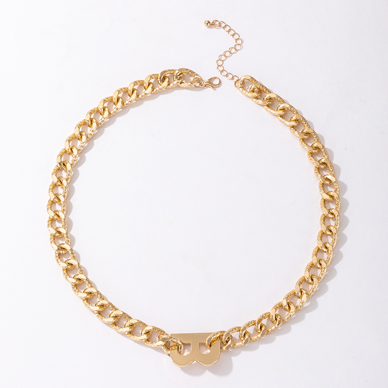 Hip-hop Simple Short Thick Chain Single-layer Necklace Wholesale display picture 3