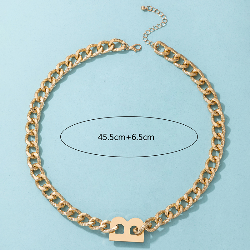 Hip-hop Simple Short Thick Chain Single-layer Necklace Wholesale display picture 5