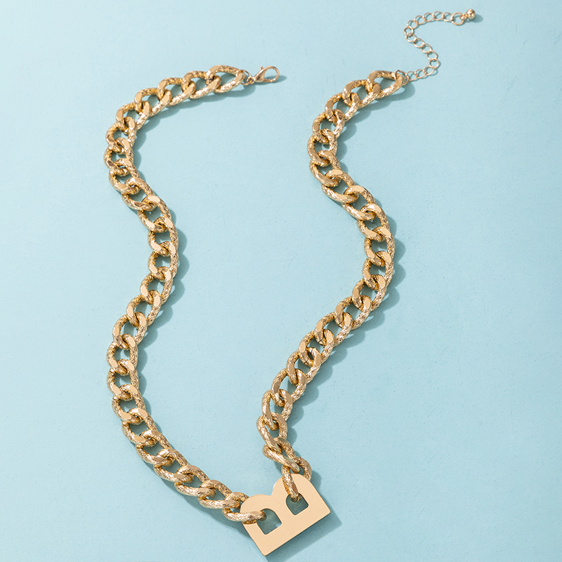 Hip-hop Simple Short Thick Chain Single-layer Necklace Wholesale display picture 6