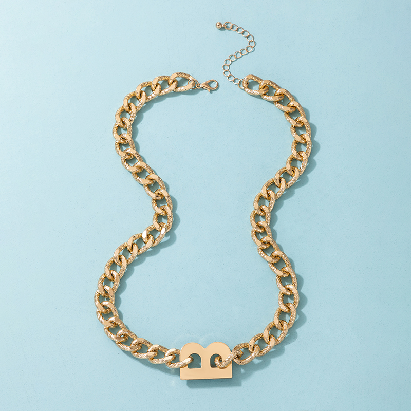 Hip-hop Simple Short Thick Chain Single-layer Necklace Wholesale display picture 7