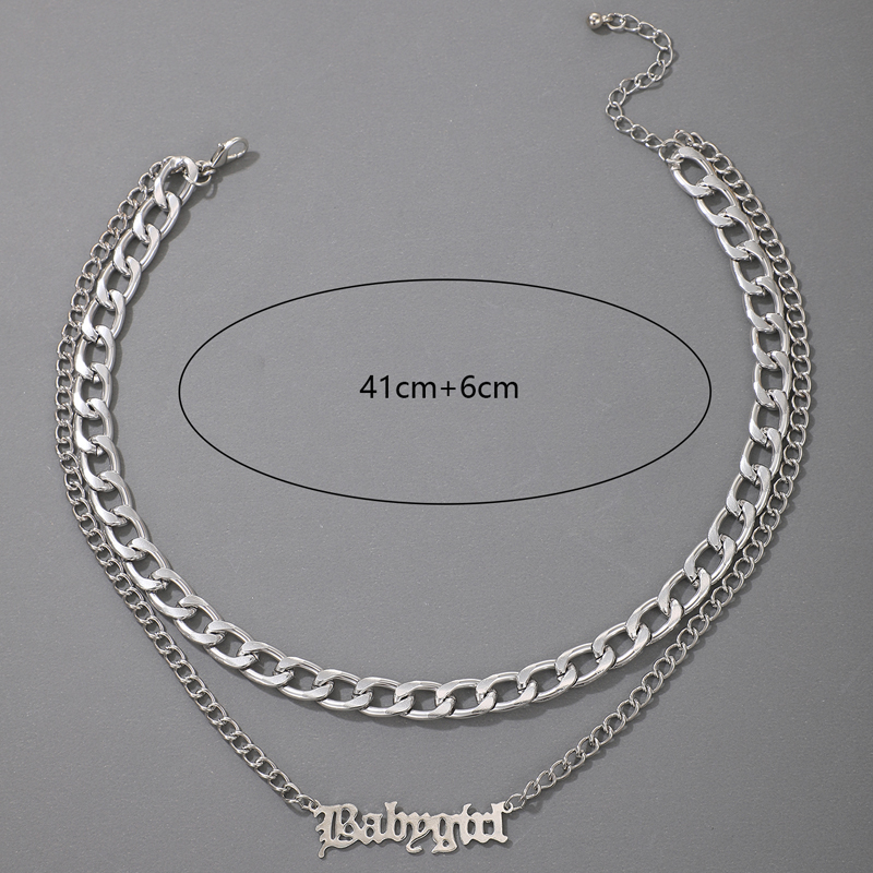 Hip-hop Simple Short Thick Chain Single-layer Necklace Wholesale display picture 15
