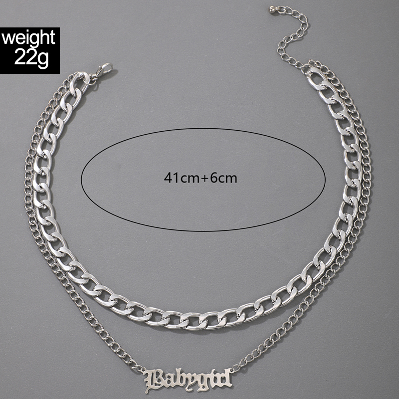 Hip-hop Simple Short Thick Chain Single-layer Necklace Wholesale display picture 16