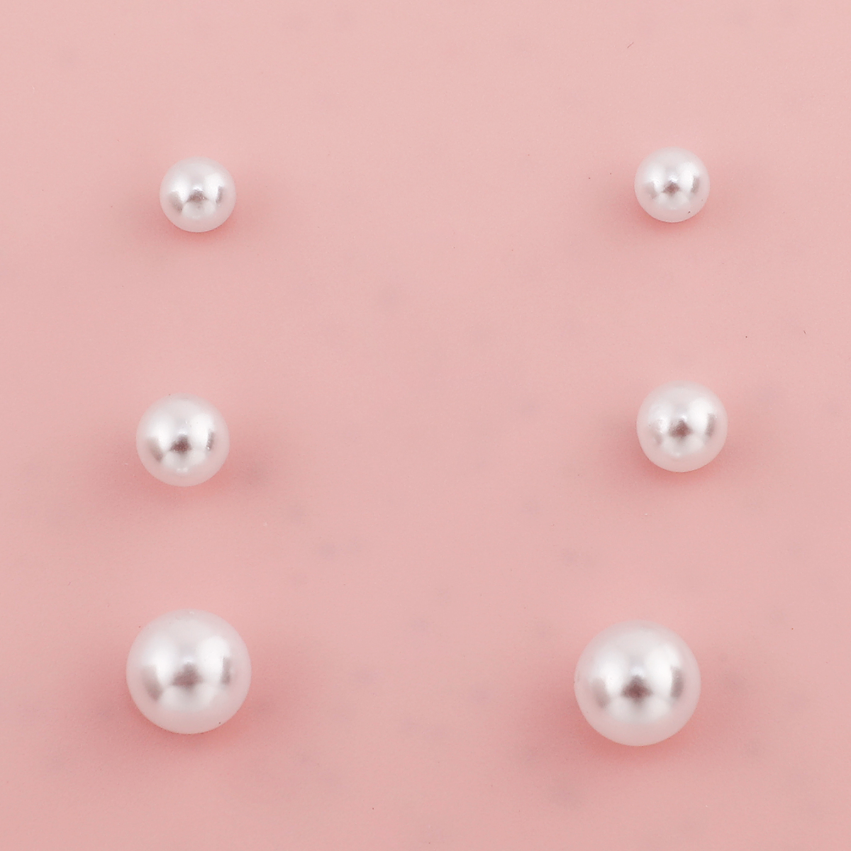 Ensemble De 3 Paires De Boucles D&#39;oreilles En Perles À La Mode Simple display picture 2