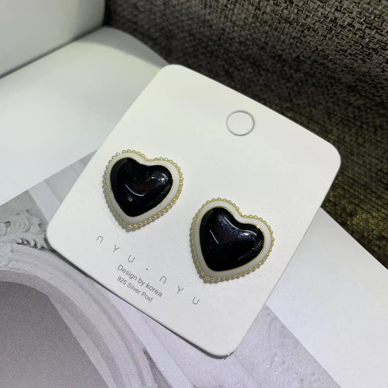 Explosive Style Earrings Office Ol Fashion Style Simple Heart Shape Earrings display picture 4