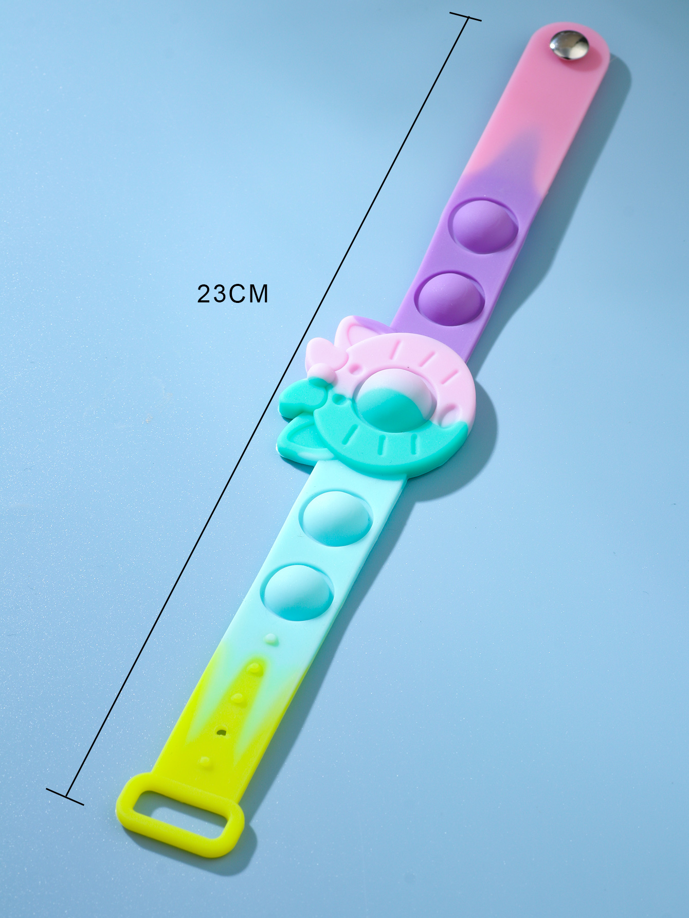 Mode Chat Main Bijoux Décompression Bracelet En Silicone Mixte Couleur Puzzle Enfants Fun Bubble Bracelet display picture 3