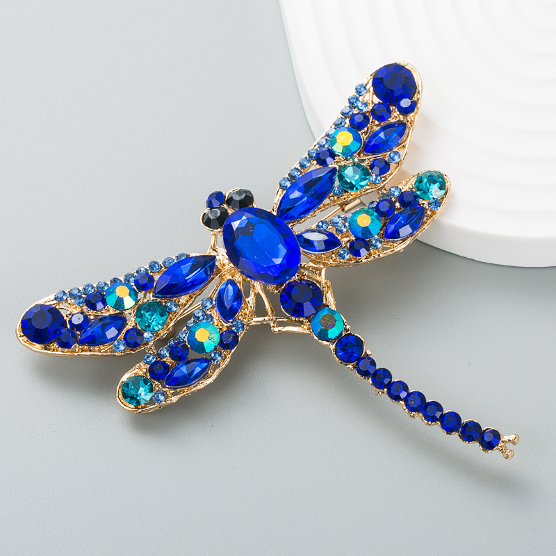 Alloy Diamond Super Flash Dragonfly Cartoon Brooch Female Pin Wholesale display picture 5