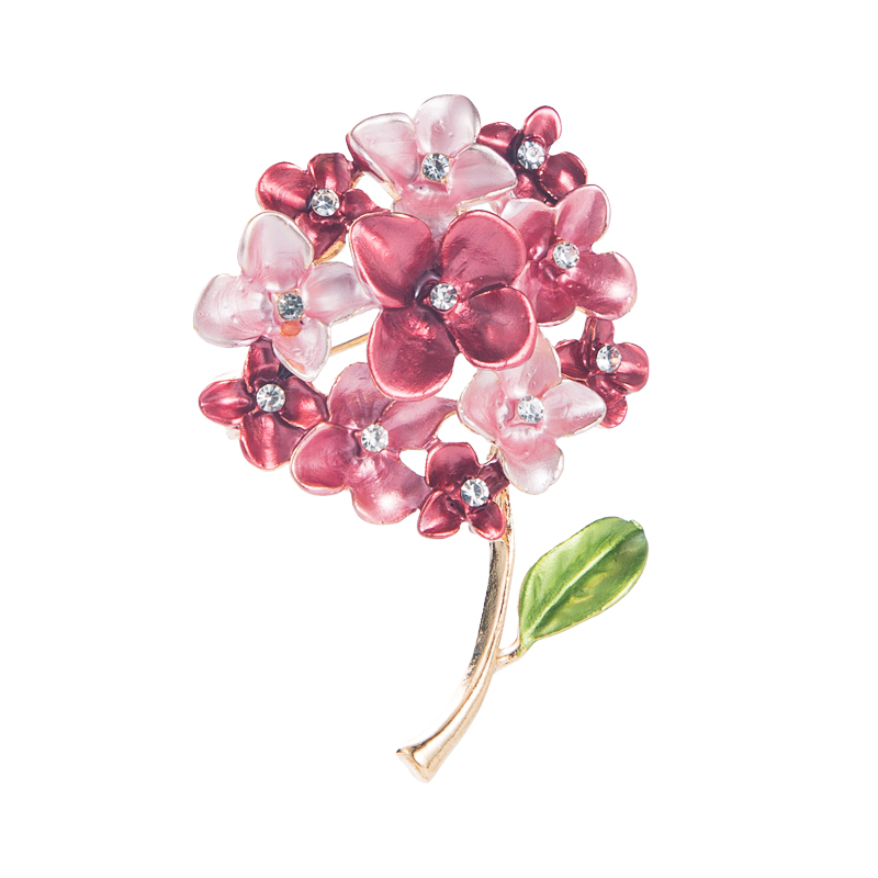 Fashion Rhinestone Dripping Flower Brooch Simple Brooch Accessories display picture 6