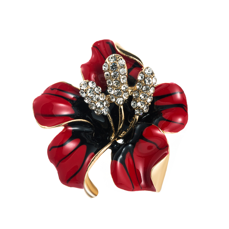 Color Flower Female Tide Personality Atmosphere Simple Pin Brooch display picture 7