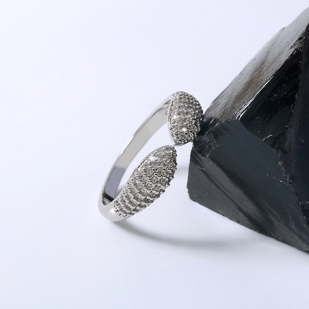 Opening Can Be Adjusted Inlaid With Zircon Snake-shaped Ring display picture 2