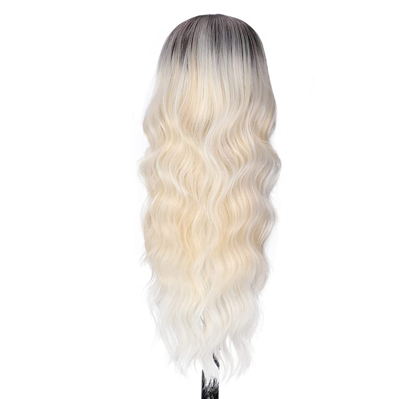 White Ladies Wig Long Gradient Lightlace Wig display picture 3