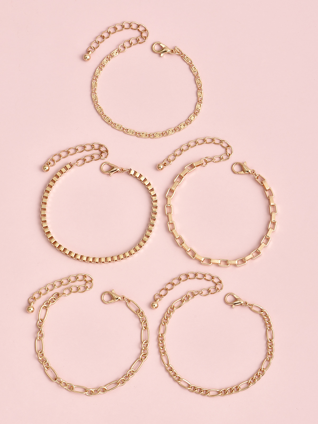 Fashion Moon Bracelets Five-piece Set display picture 1