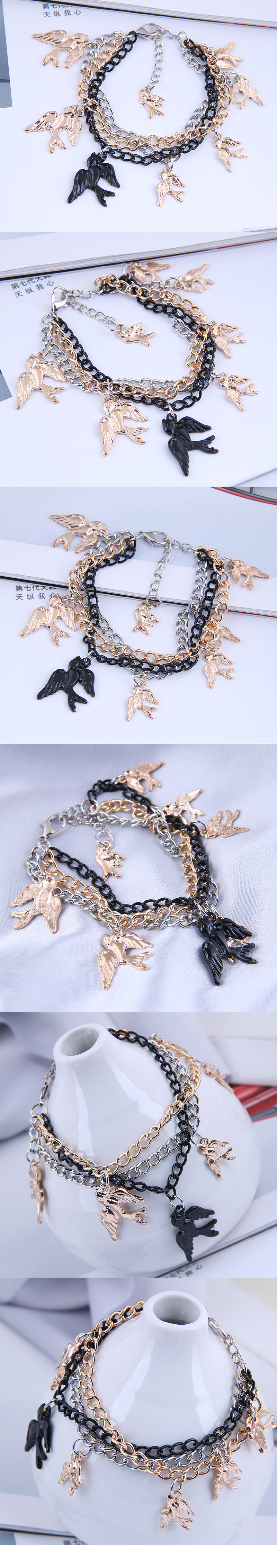 Fashion Simple Swallow Exaggerated Bracelet display picture 1