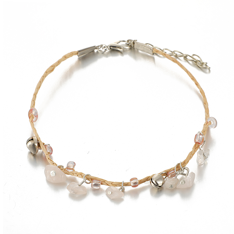 New Bohemia Style Gravel Anklet 2-piece Set display picture 3