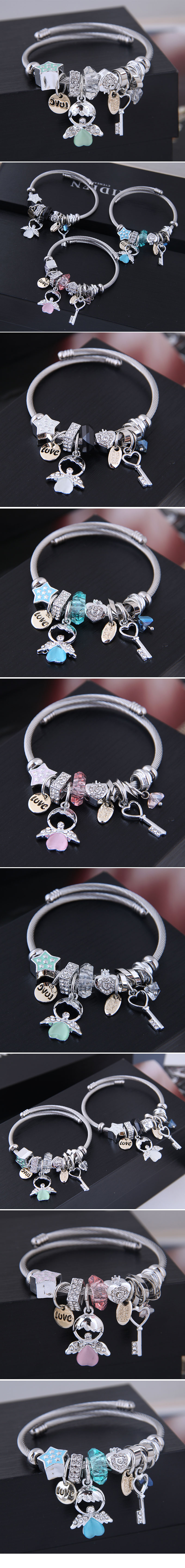 Fashion Simple Angel Doll Key Bracelet display picture 1